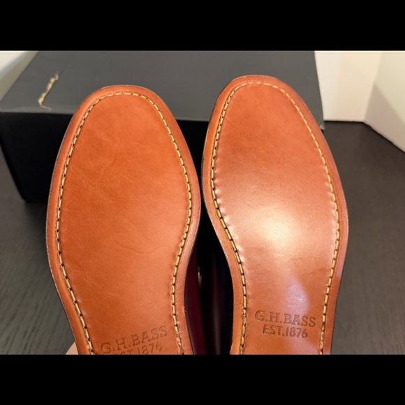 G.H. Bass Originals Larson Weejuns® Penny Loafer Leather Shoes Wine Mens 8D